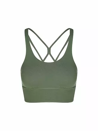 MANDALA | Reggiseno sportivo da donna New Studio a basso supporto | dunkelgrün